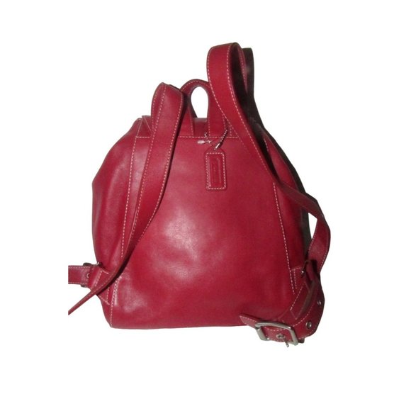 Coach, \'Legacy\' Red Sling Style Shoulder Bag or Backpack Buttery Soft Leather main image 7